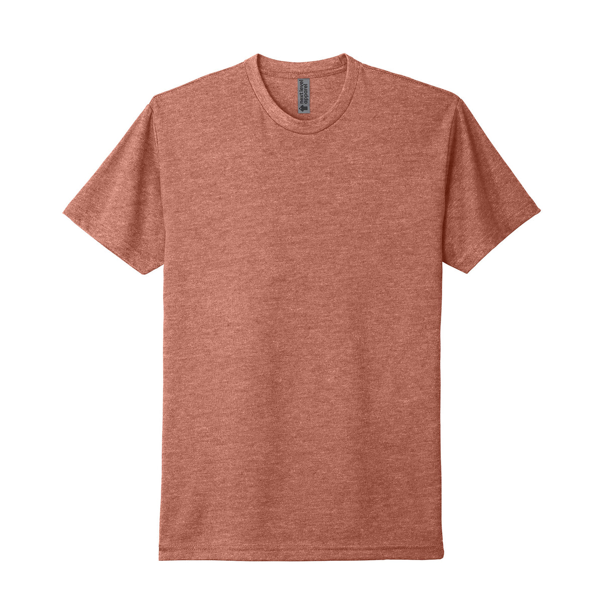Next Level 6210 CVC T-shirt in Heather Redwood, front view variant-heather-redwood