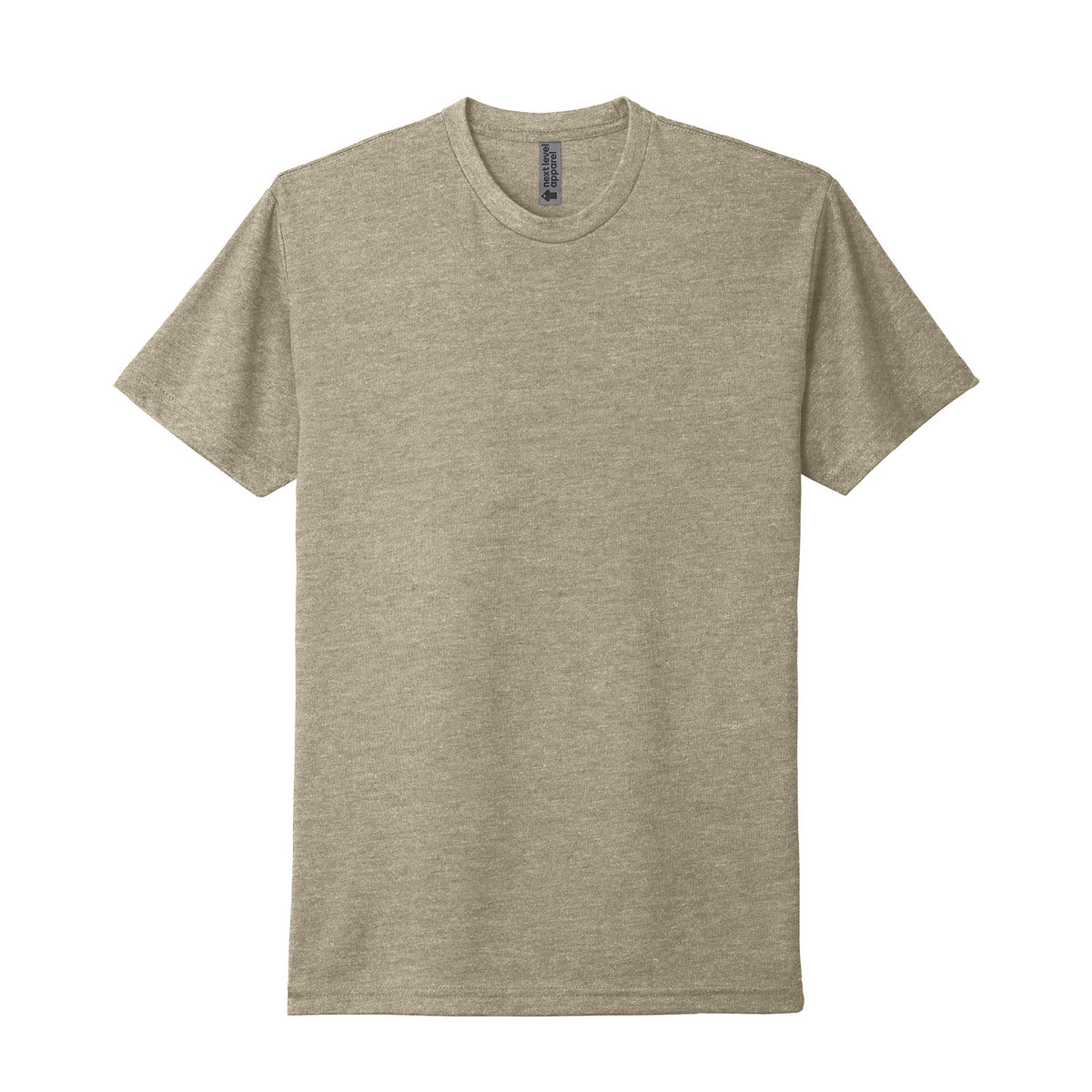 Next Level 6210 CVC T-shirt in Heather Tan, front view variant-heather-tan