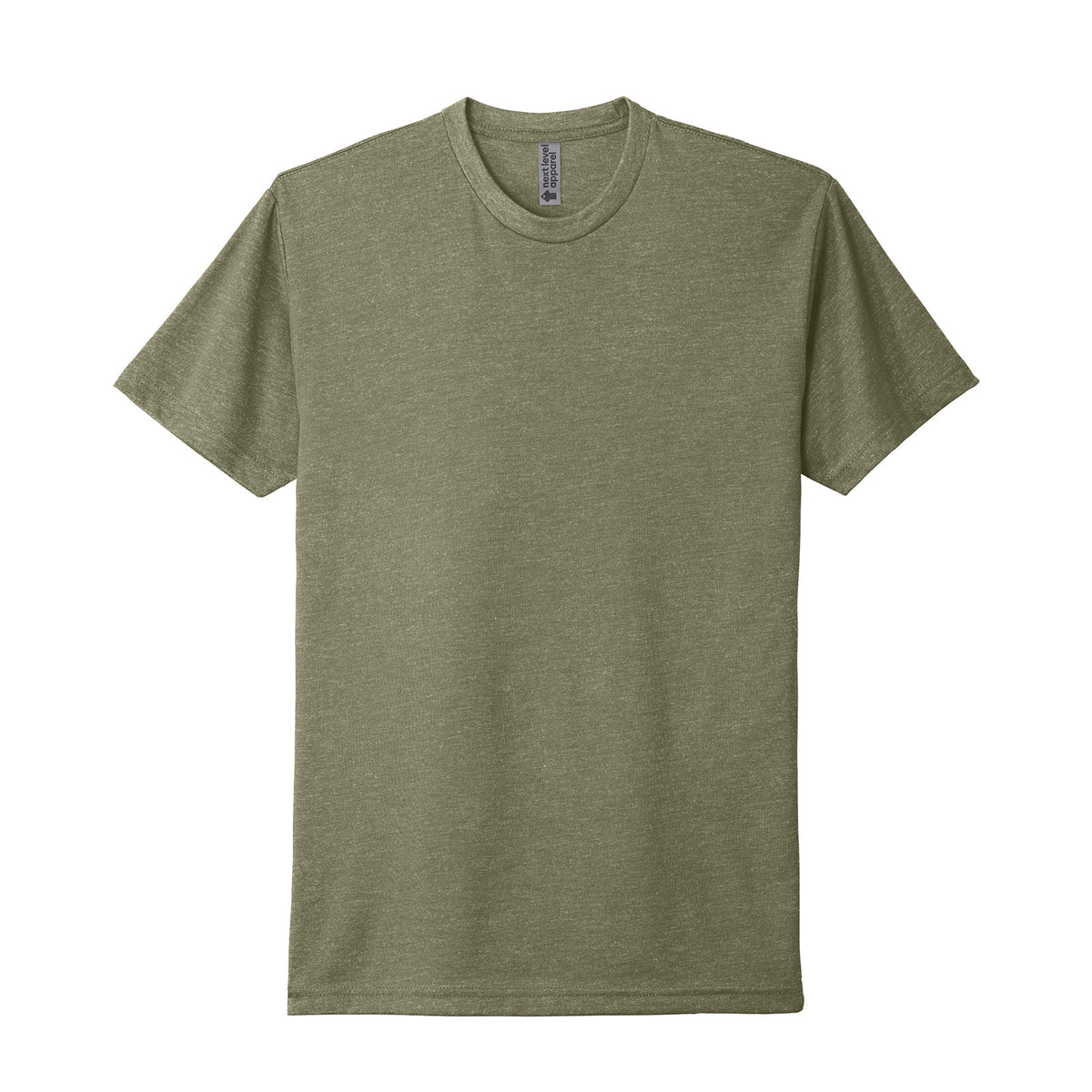 Next Level 6210 CVC T-shirt in Light Olive, front view variant-light-olive