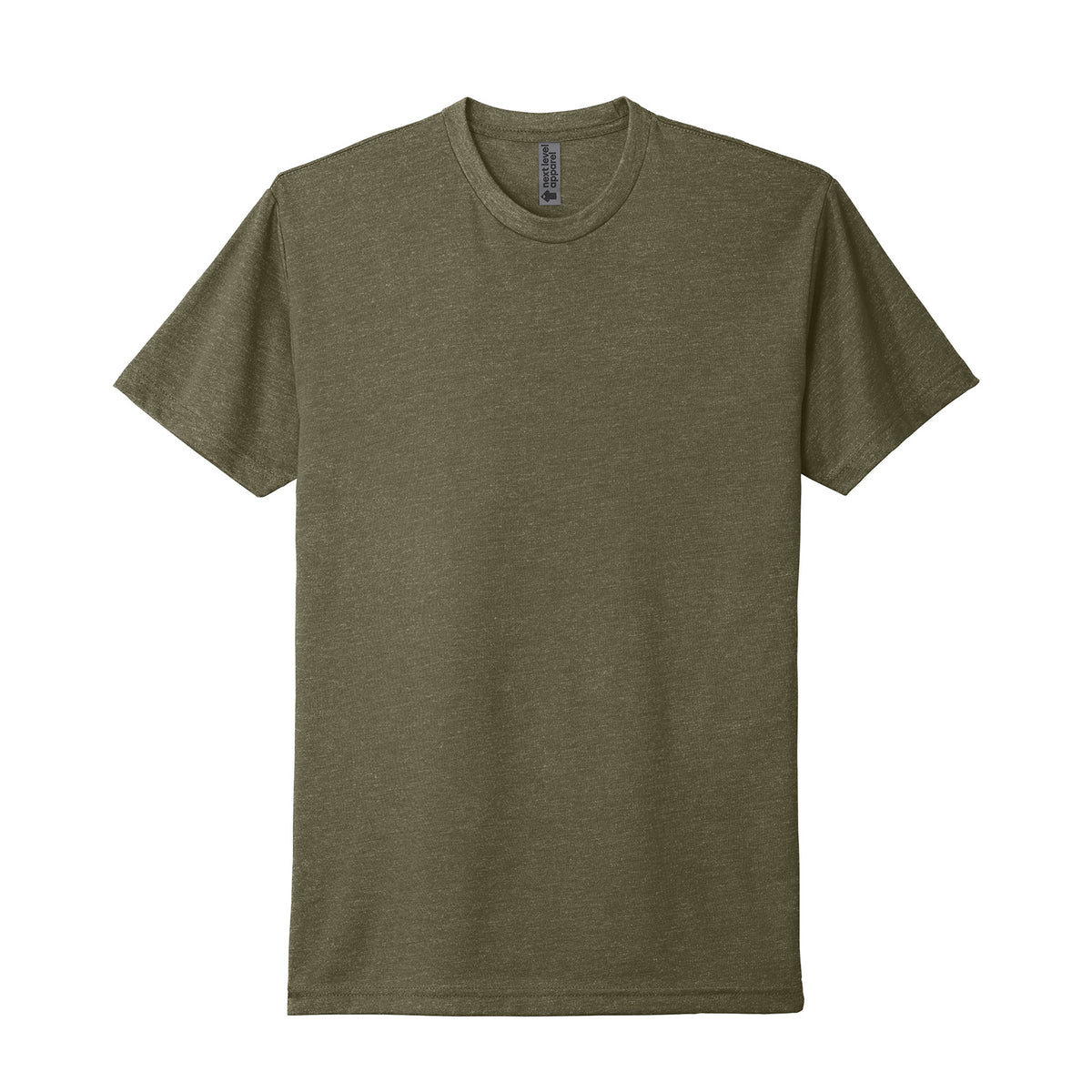 Next Level 6210 CVC T-shirt in Military Green, front view variant-military-green