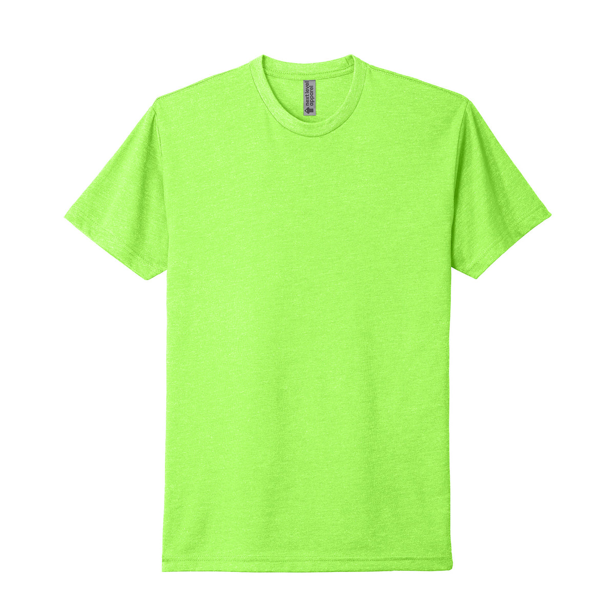 Next Level 6210 CVC T-shirt in Neon Green, front view variant-neon-green