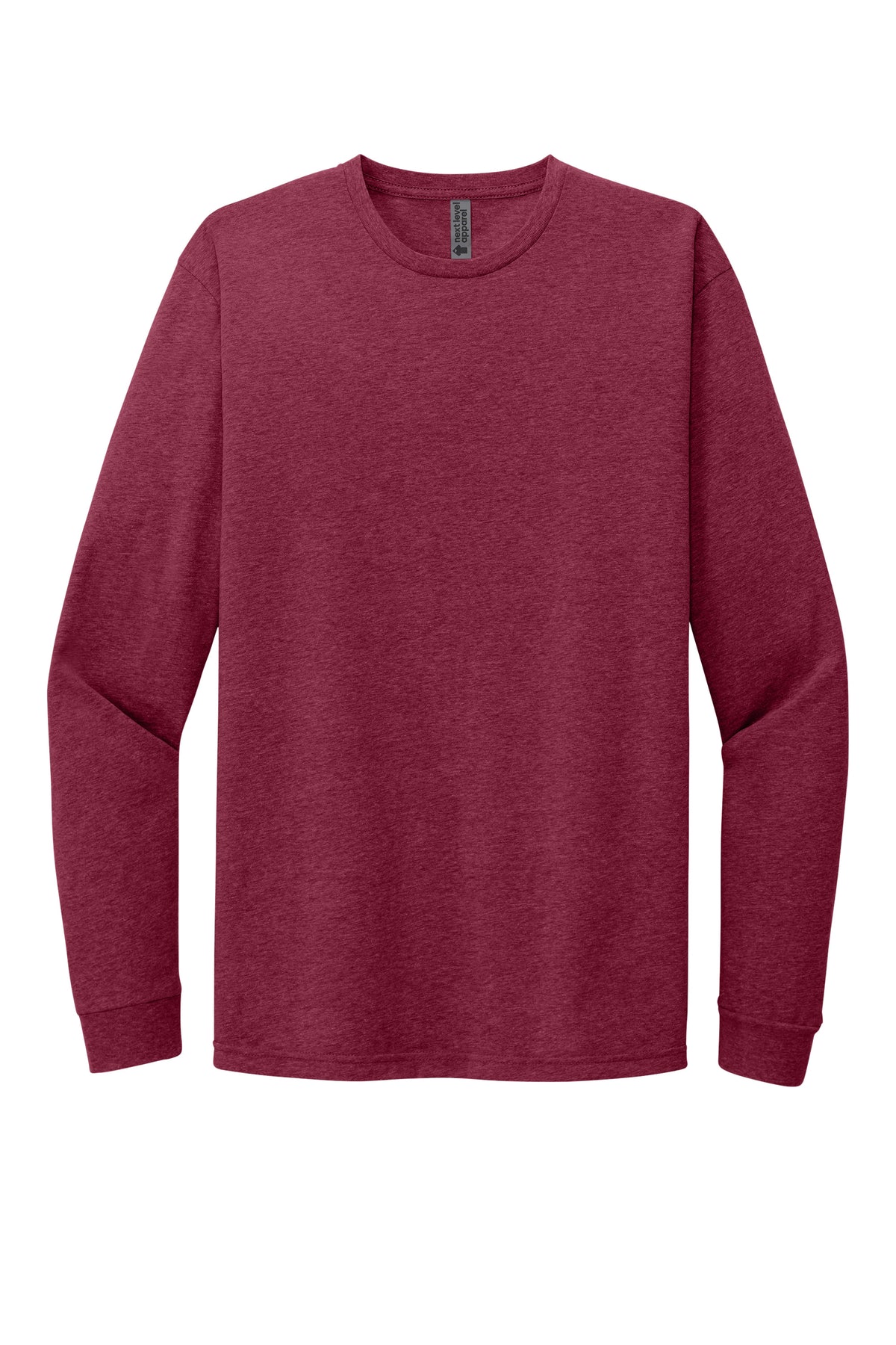 Next Level 6211 Cardinal long sleeve shirt front view variant-cardinal