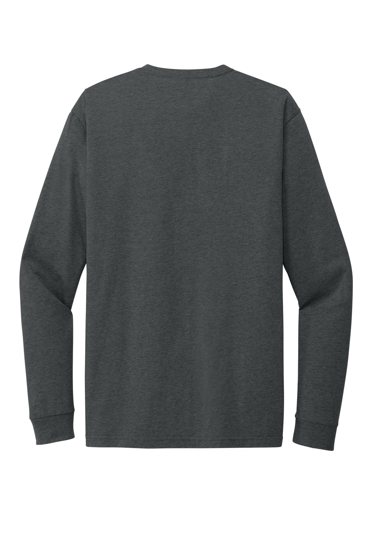 Next Level 6211 Charcoal long sleeve shirt back view variant-charcoal back-view