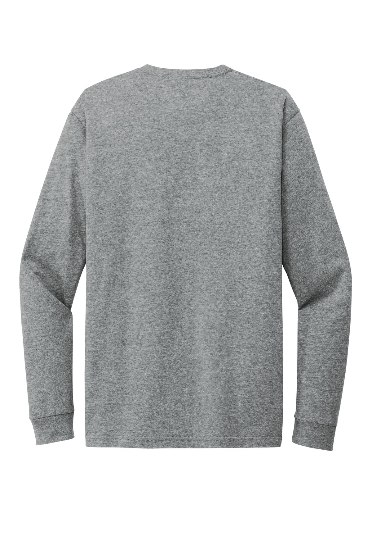 Next Level 6211 Dark Heather Grey long sleeve shirt back view variant-dark-heather-grey back-view
