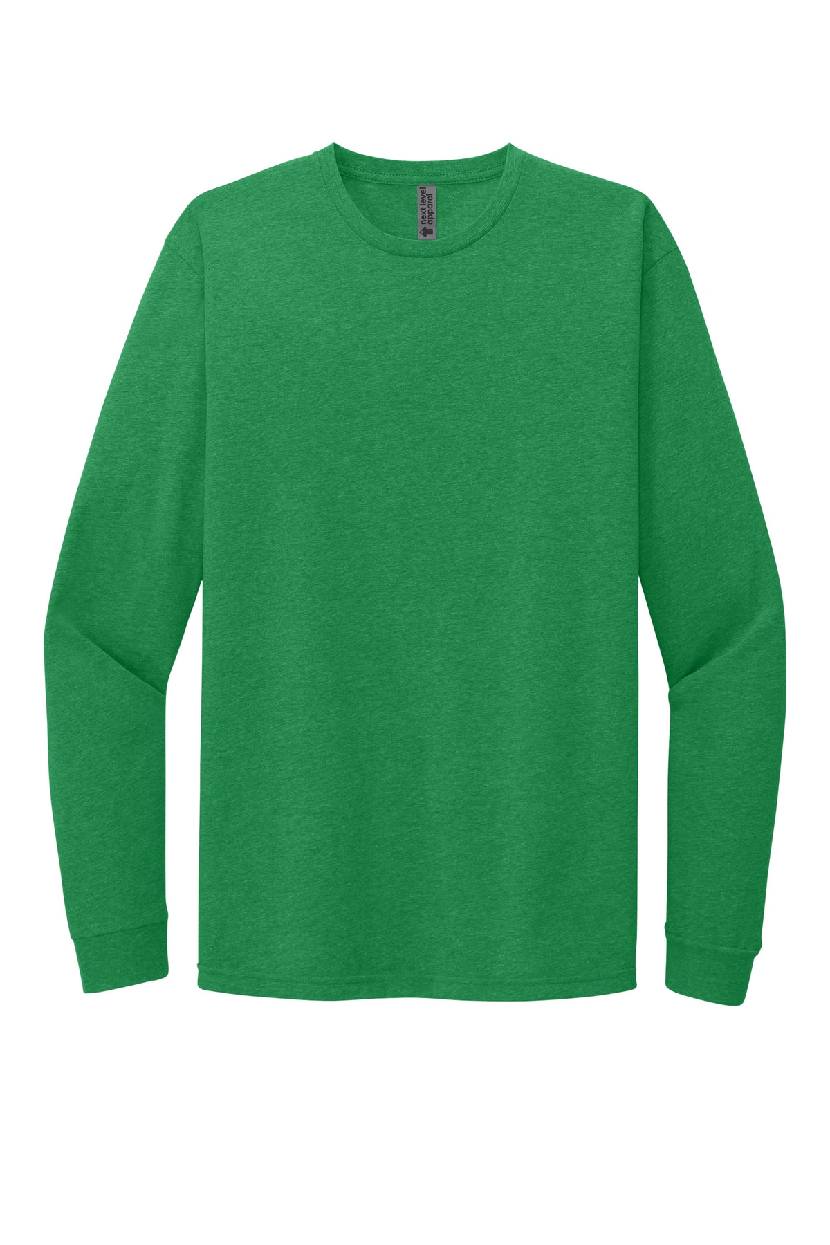 Next Level 6211 Kelly Green long sleeve shirt front view variant-kelly-green