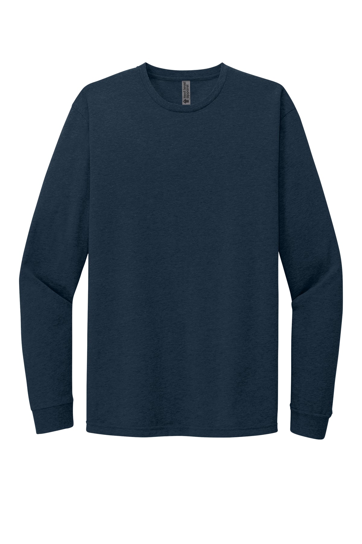 Next Level 6211 Midnight Navy long sleeve shirt front view variant-midnight-navy