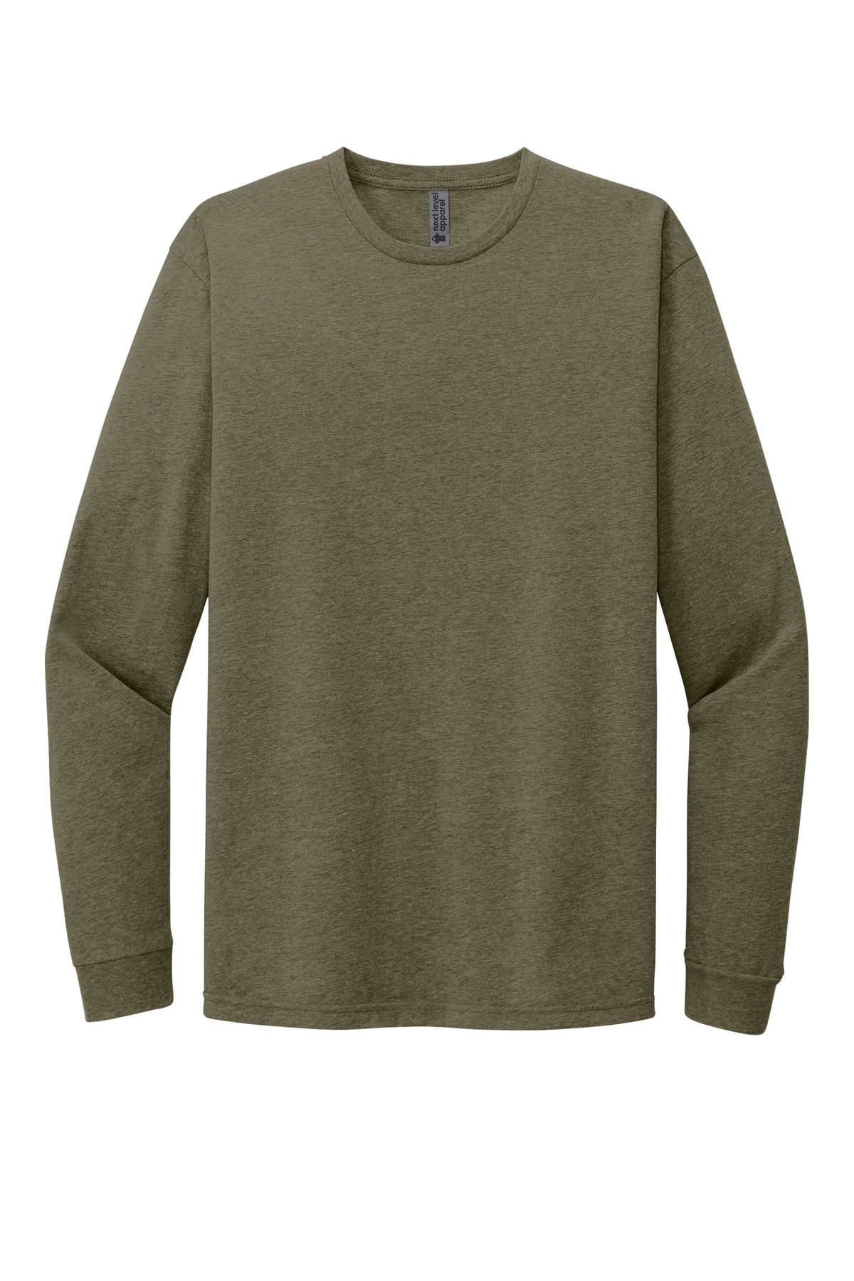 Next Level 6211 Military Green long sleeve shirt front view variant-military-green