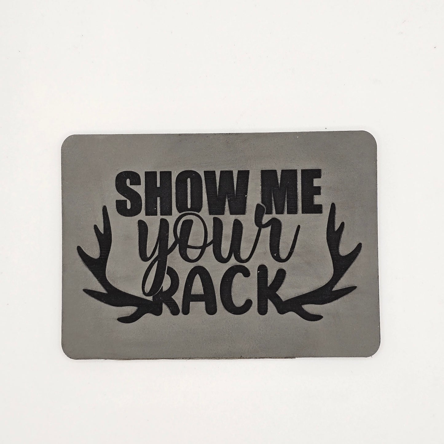 Show Me Your Rack Hat – Antler Patch Leather Hat