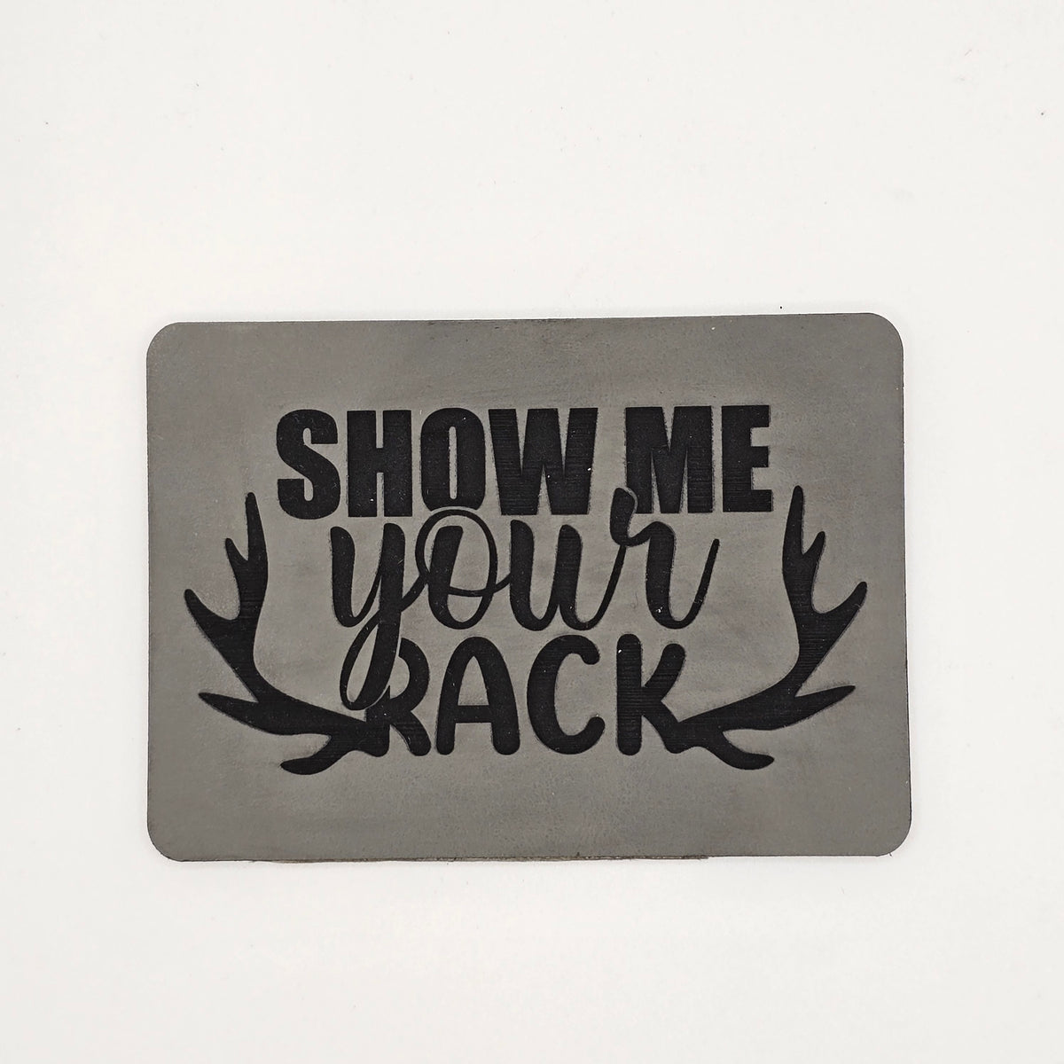 Show Me Your Rack Hat – Antler Patch Leather Hat