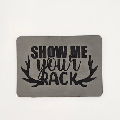 Show Me Your Rack Hat – Antler Patch Leather Hat