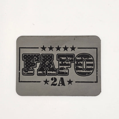 FAFO 2A Hat – Leather Patch for Second Amendment Support