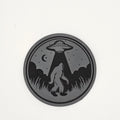 Bigfoot UFO Hat – Leather Patch Cryptid Abduction Design