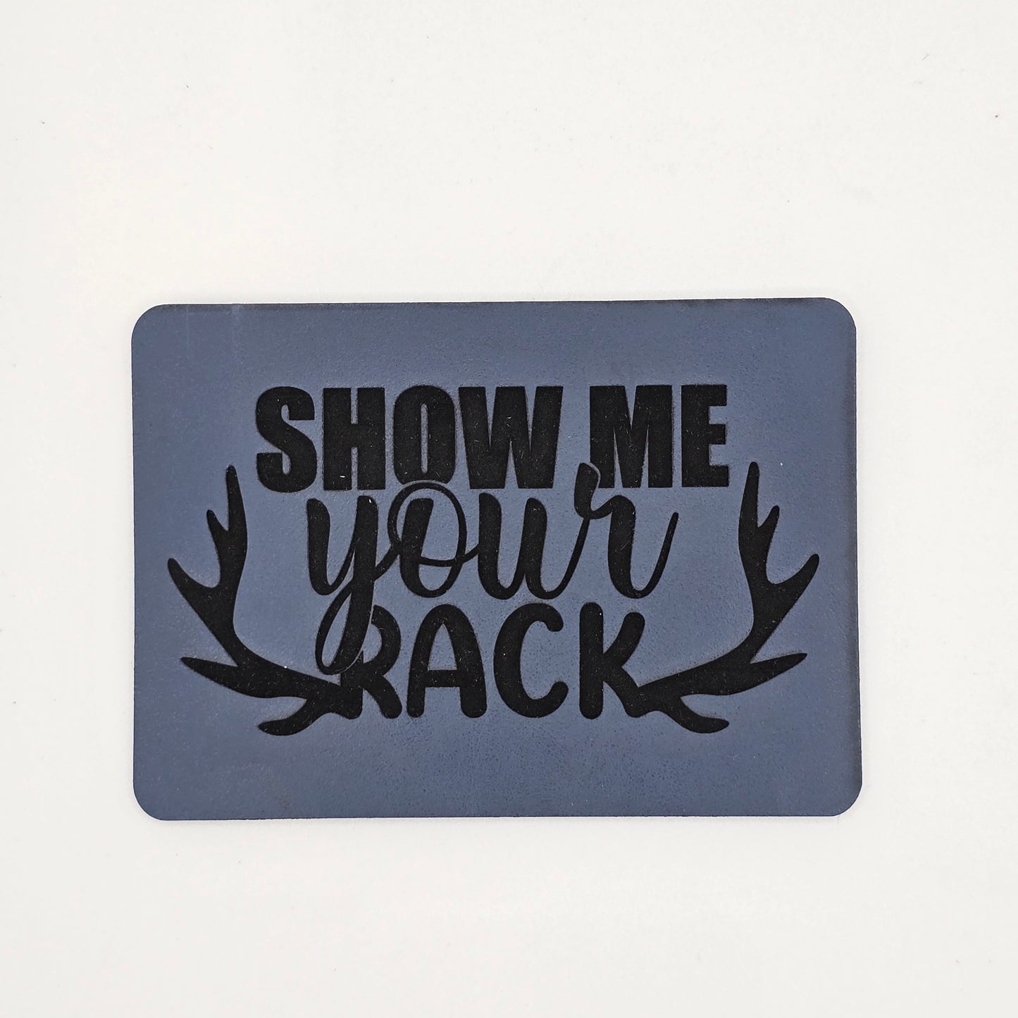 Show Me Your Rack Hat – Antler Patch Leather Hat