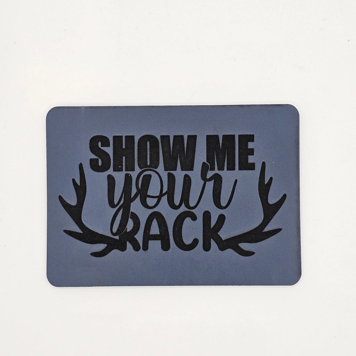 Show Me Your Rack Hat – Antler Patch Leather Hat