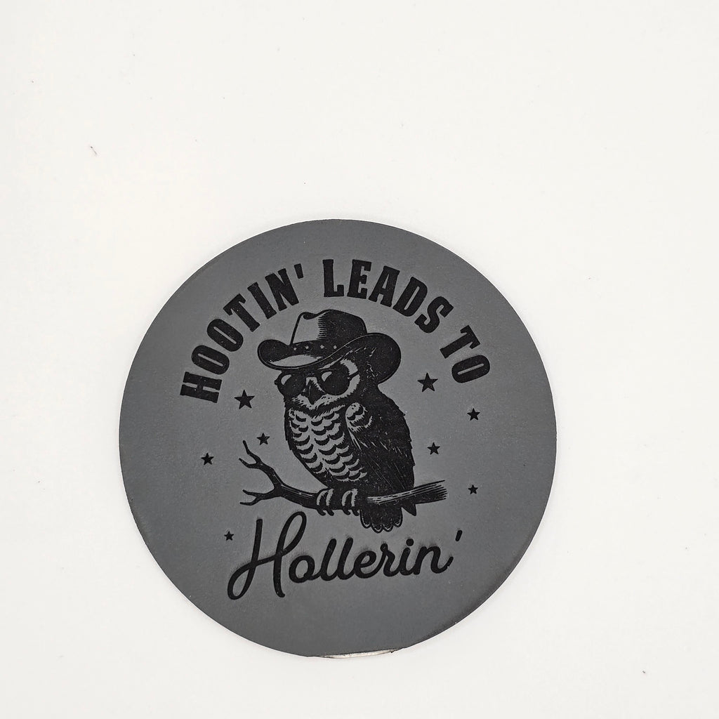 Hootin Leads to Hollerin Hat – Country Leather Patch
