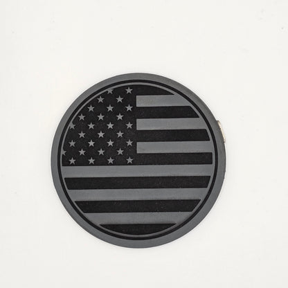 Circle Flag Hat – Leather Patch American Pride Cap