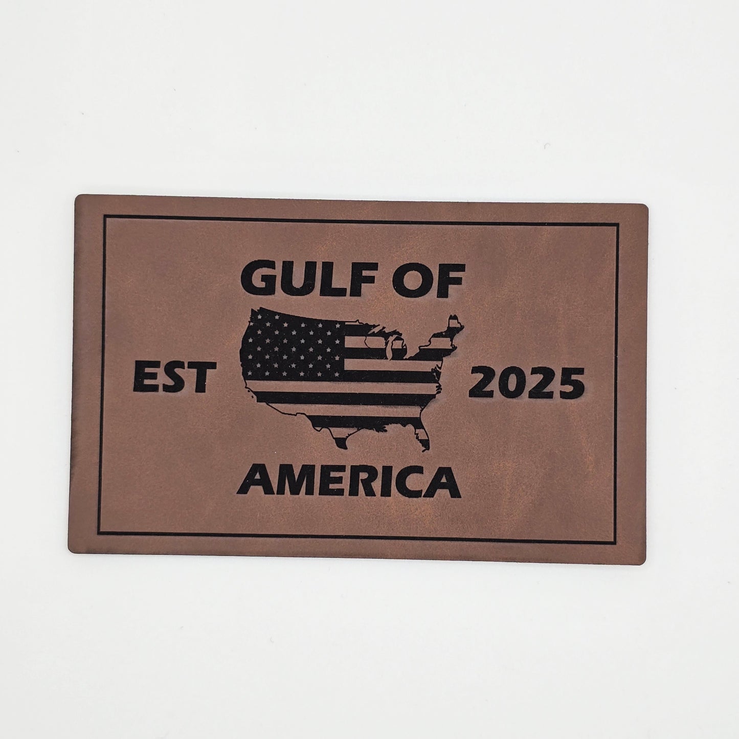 Gulf of America – Est. 2025 Leather Patch Hat