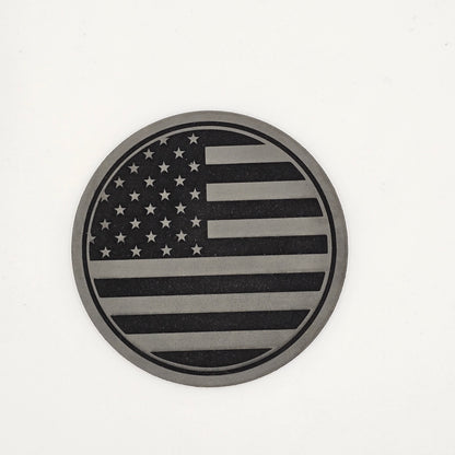 Circle Flag Hat – Leather Patch American Pride Cap