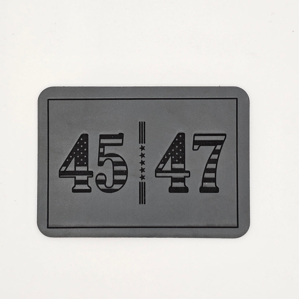45 | 47 Hat – 2024 Election Leather Patch Cap