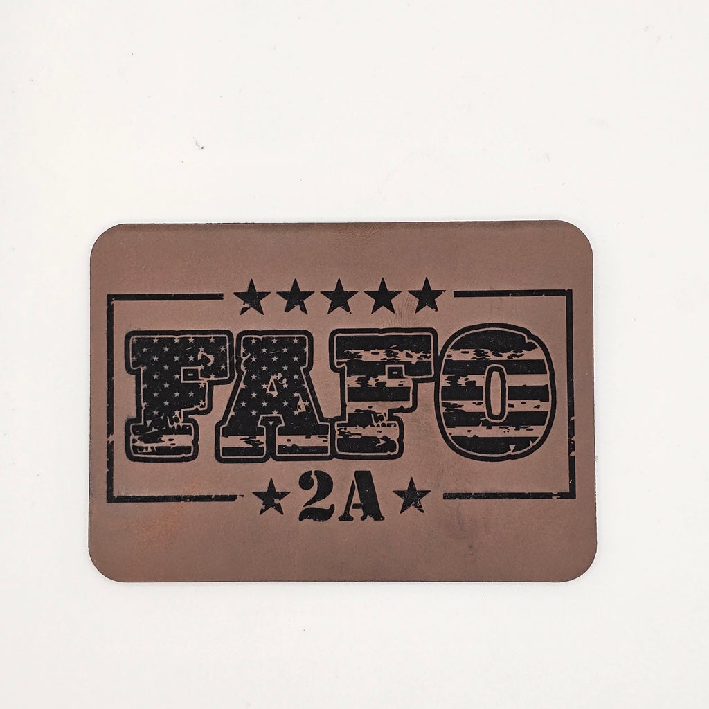 FAFO 2A Hat – Leather Patch for Second Amendment Support