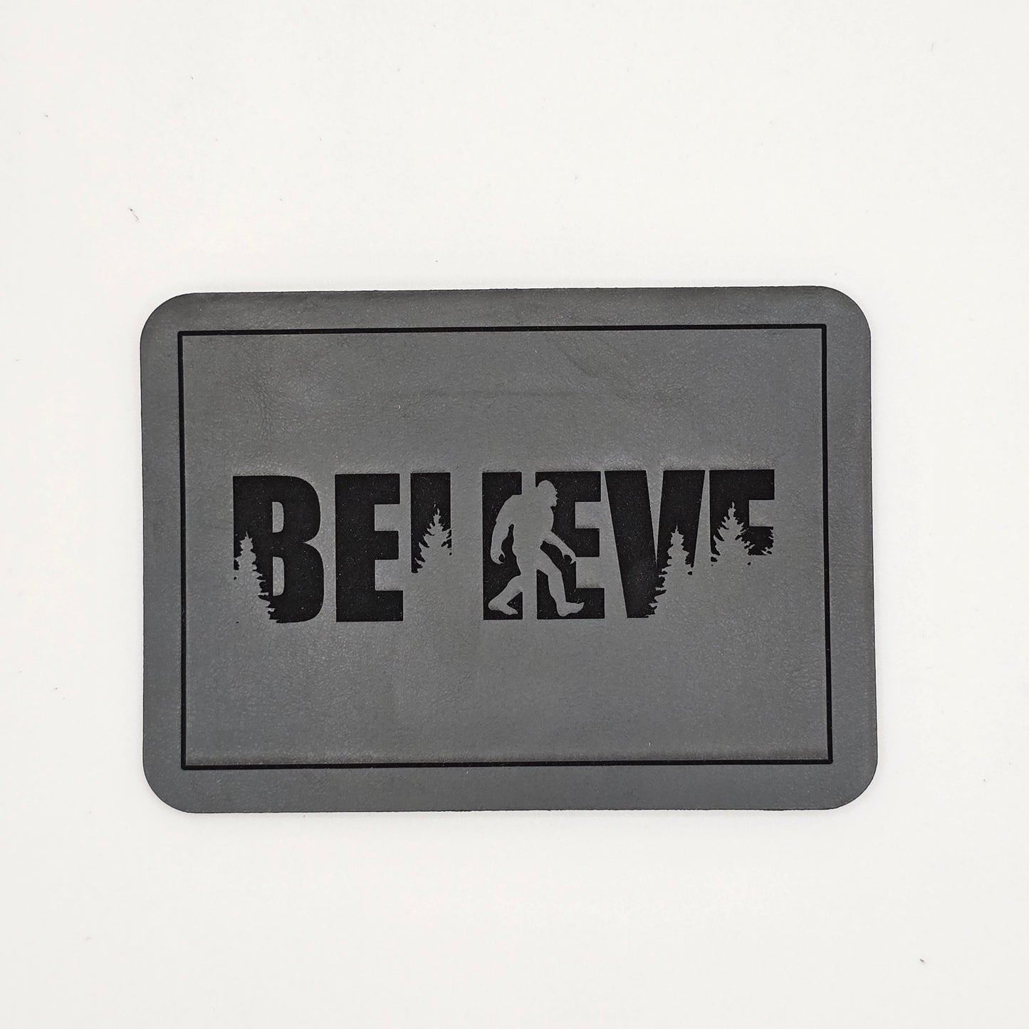 Believe Bigfoot Hat – Minimalist Leather Patch Design