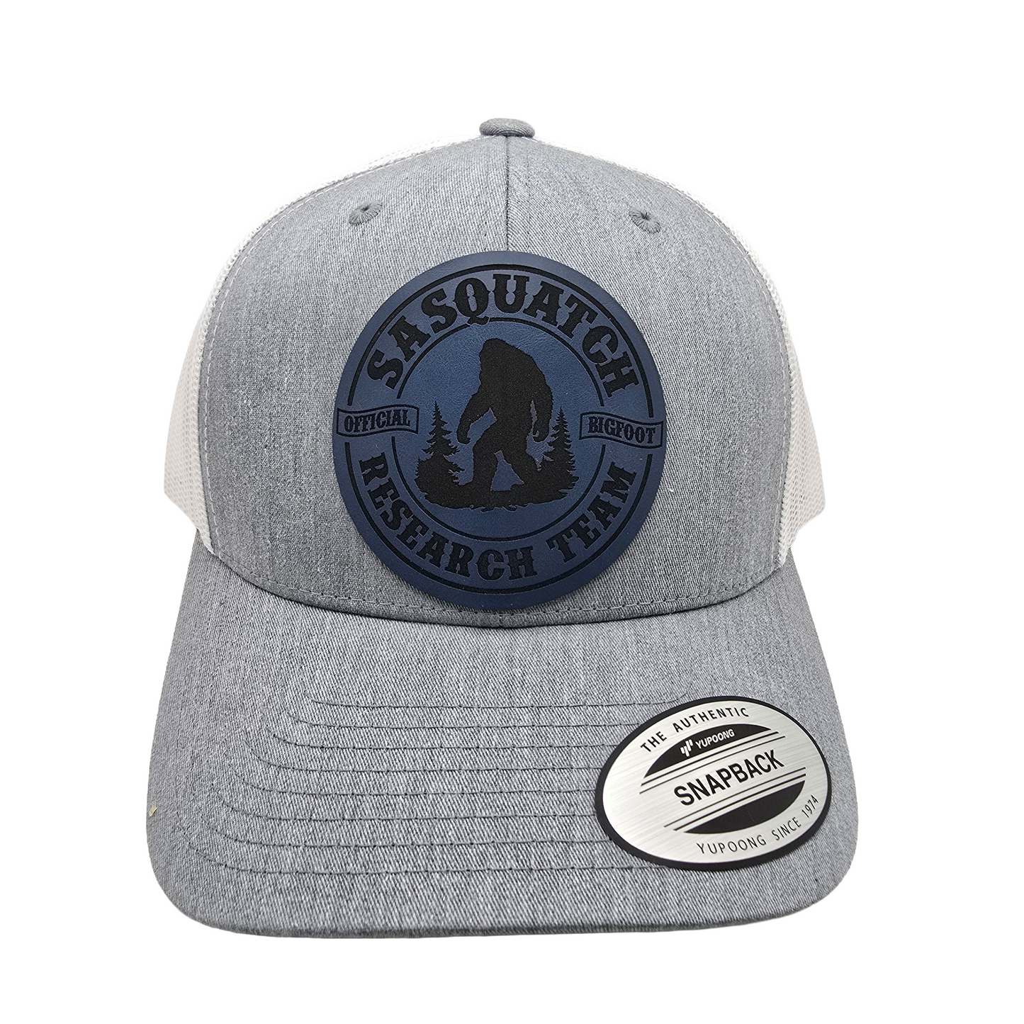 Sasquatch Research Team Hat Patch – Laser Engraved Leatherette