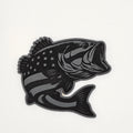 American Flag Fish Hat – Patriotic Leather Patch