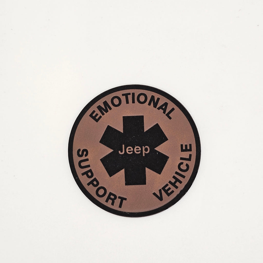 Jeep Emotional Support Vehicle Hat – Leather Patch