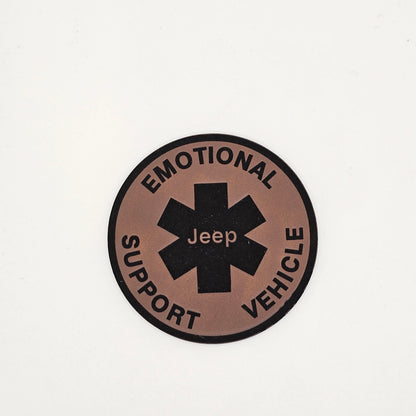 Jeep Emotional Support Vehicle Hat – Leather Patch