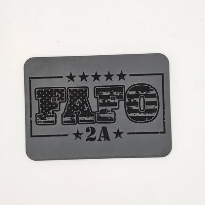 FAFO 2A Hat – Leather Patch for Second Amendment Support
