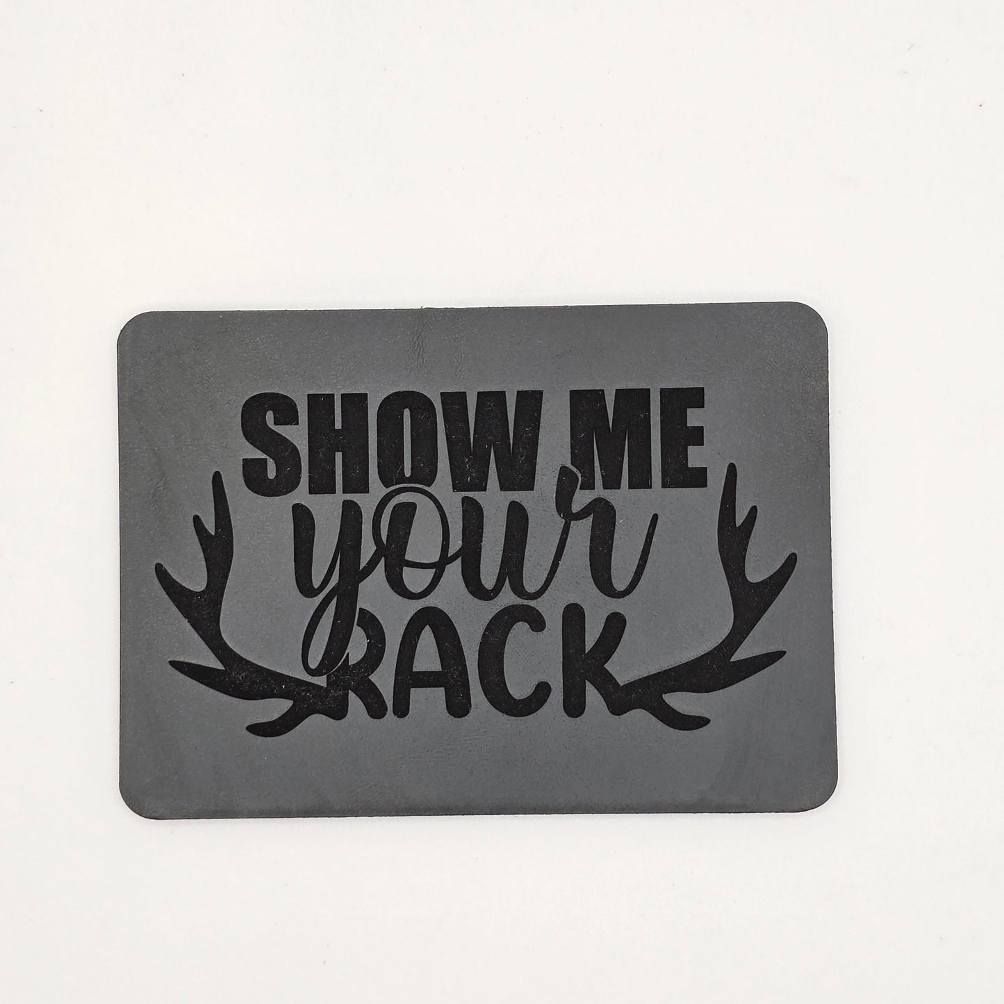 Show Me Your Rack Hat – Antler Patch Leather Hat
