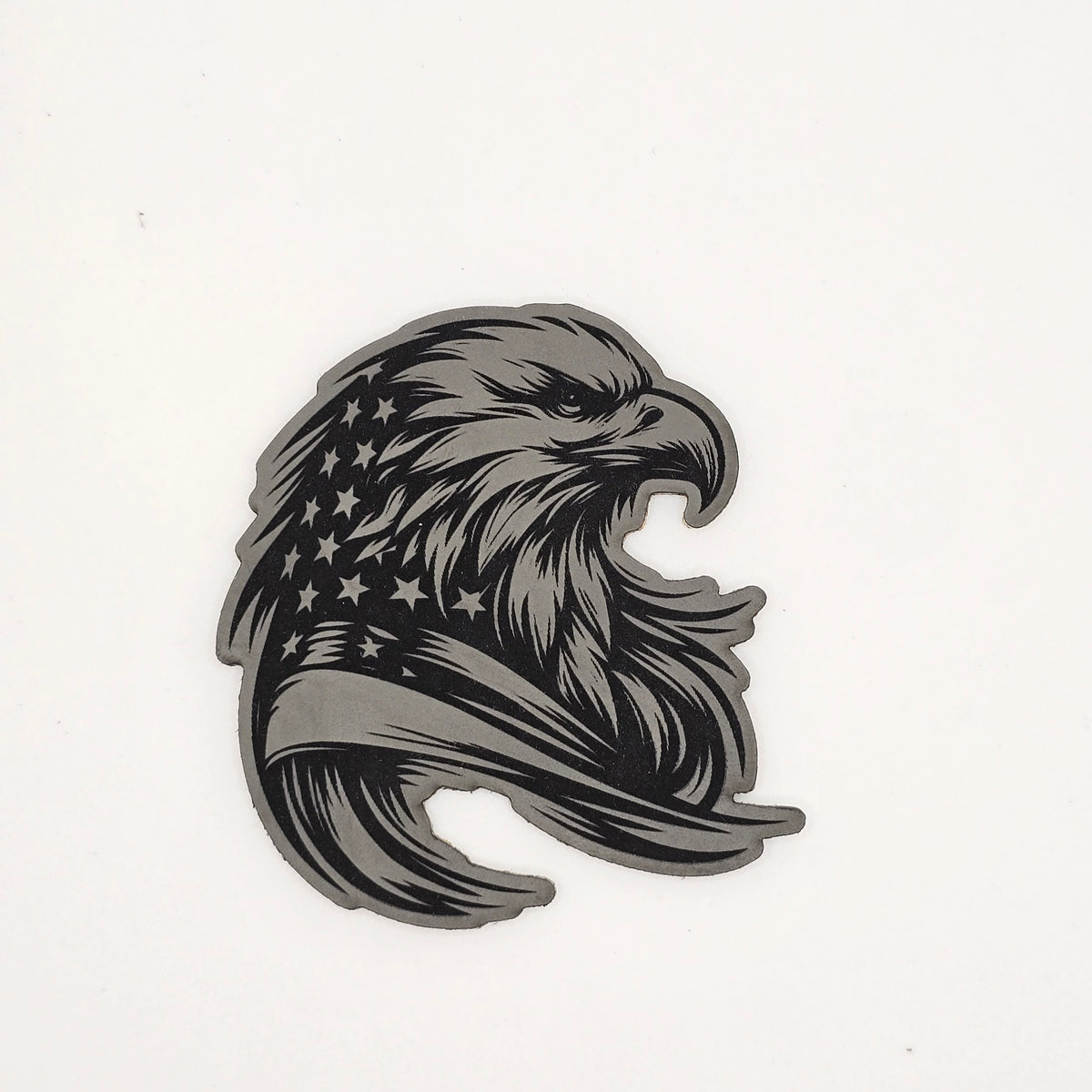 Patriotic Eagle Hat – American Flag Leather Patch