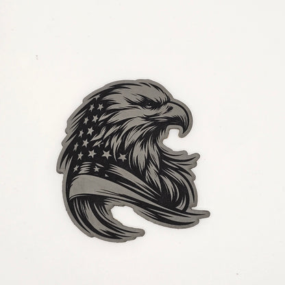 Patriotic Eagle Hat – American Flag Leather Patch