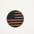 Circle Flag Hat – Leather Patch American Pride Cap