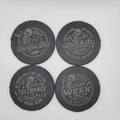 Funny Skeleton Coaster Set – Lighthearted Deadpan Humor