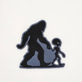 Bigfoot and Alien Holding Hands – Funny Leather Patch Hat
