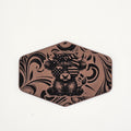 Patriotic Highland Cow Hat – Leather Hex Patch