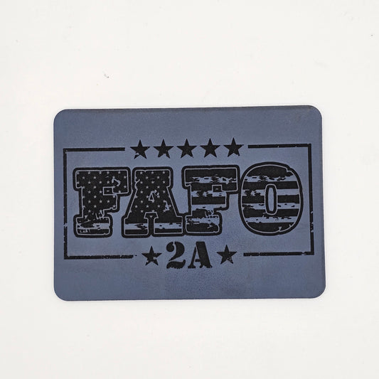 FAFO 2A Hat – Leather Patch for Second Amendment Support