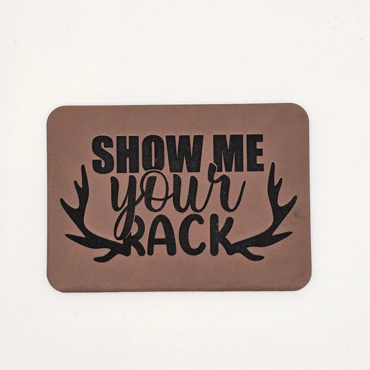 Show Me Your Rack Hat – Antler Patch Leather Hat
