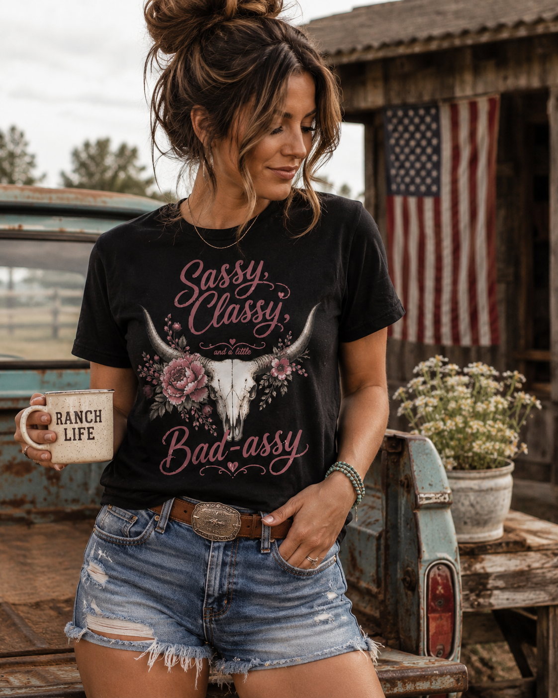 Sassy, Classy Cow Tee