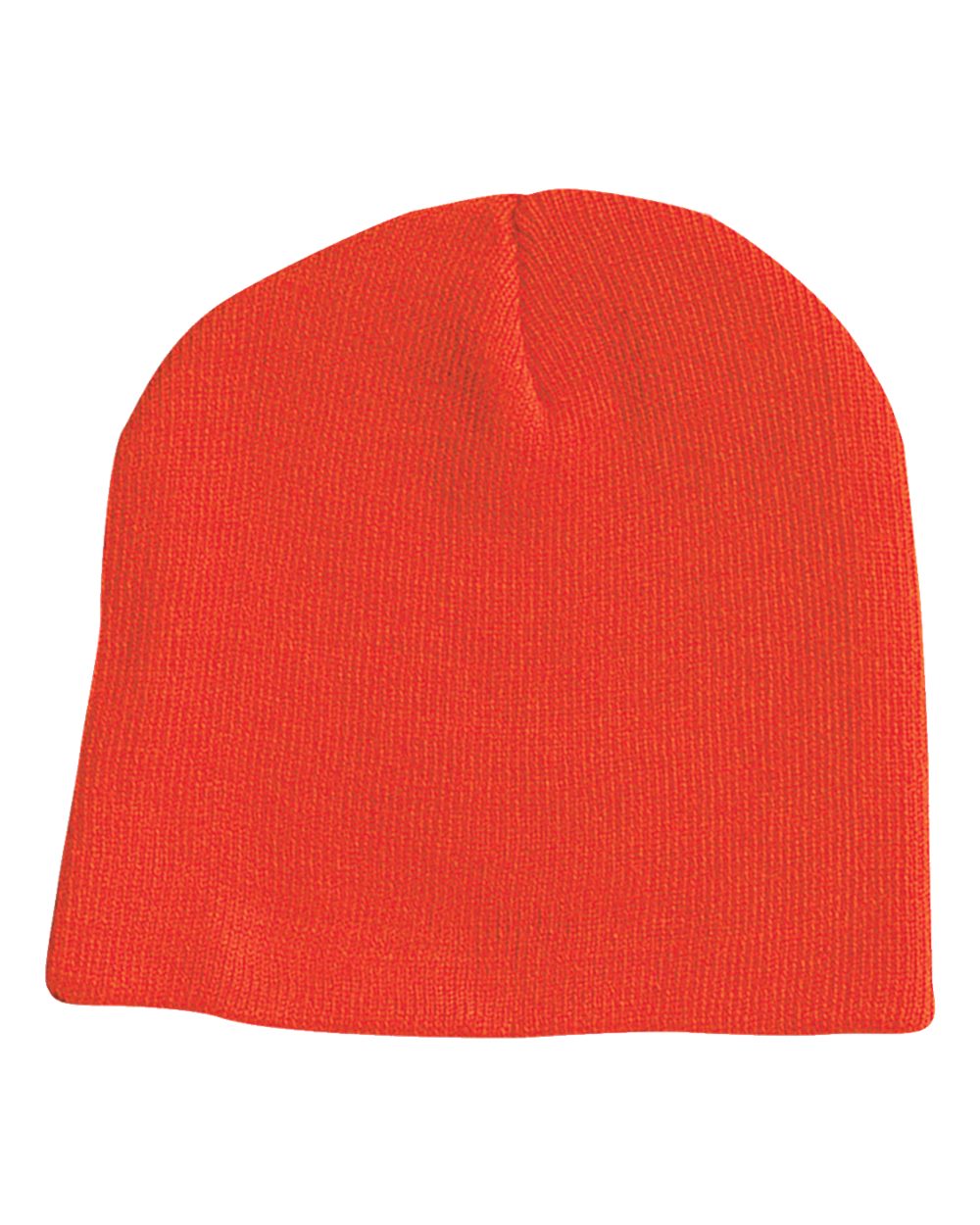 SP08 knit skull cap beanie – Blaze Orange – back view – variant-blaze-orange
