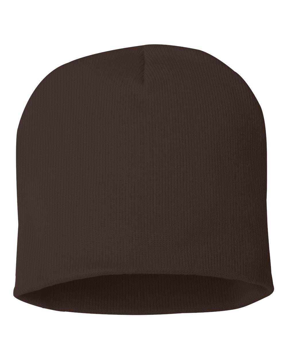 SP08 knit skull cap beanie – Brown – back view – variant-brown