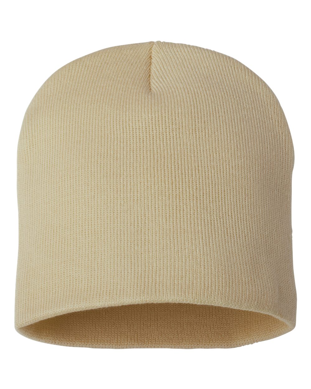 SP08 knit skull cap beanie – Camel – front view – variant-camel