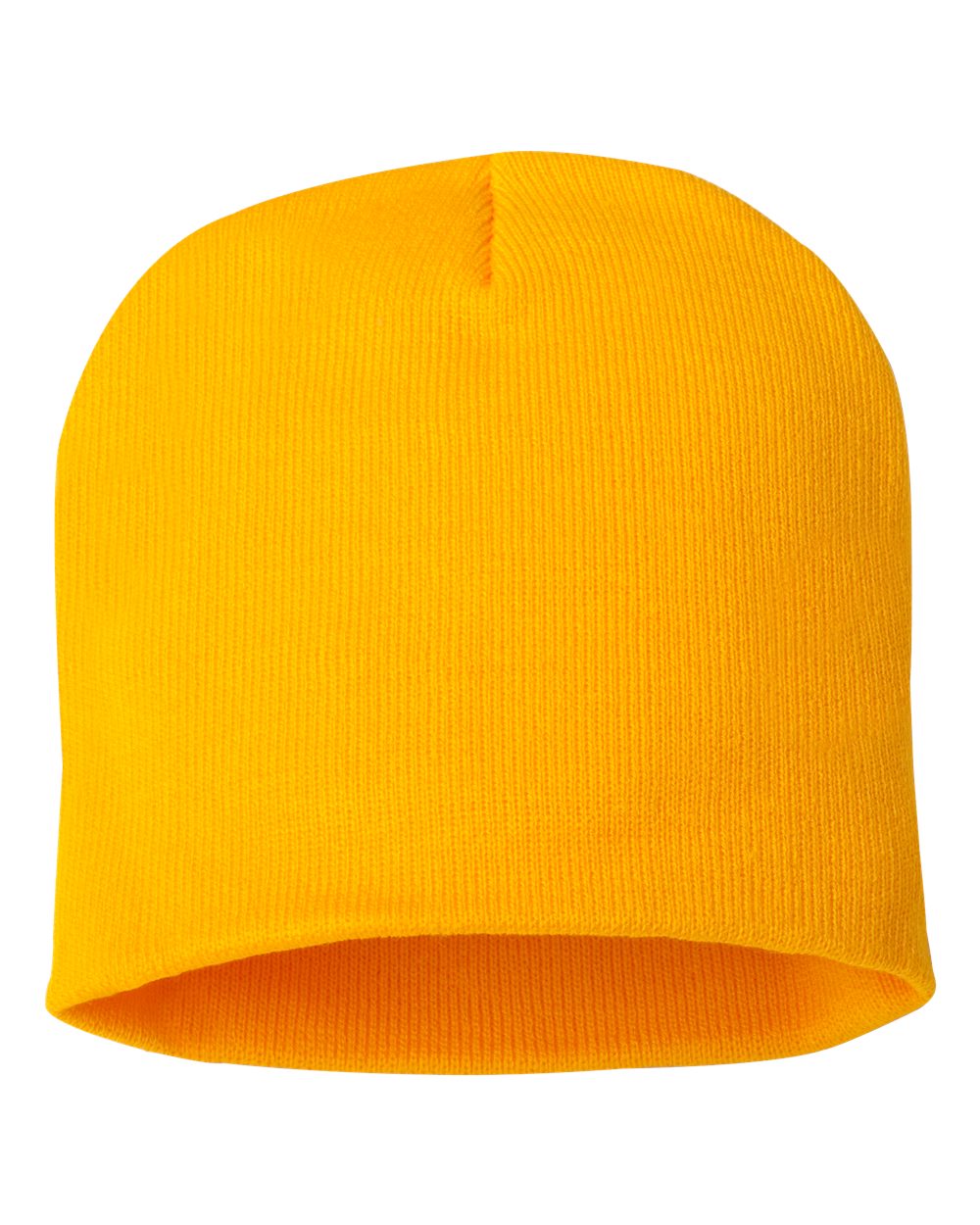 SP08 knit skull cap beanie – Gold – front view – variant-gold