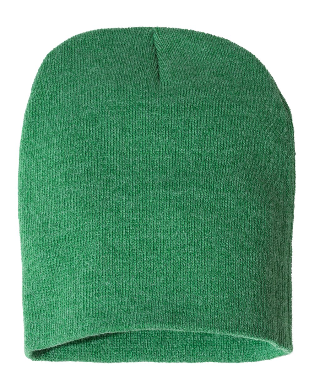 SP08 knit skull cap beanie – Heather Kelly – front view – variant-heather-kelly
