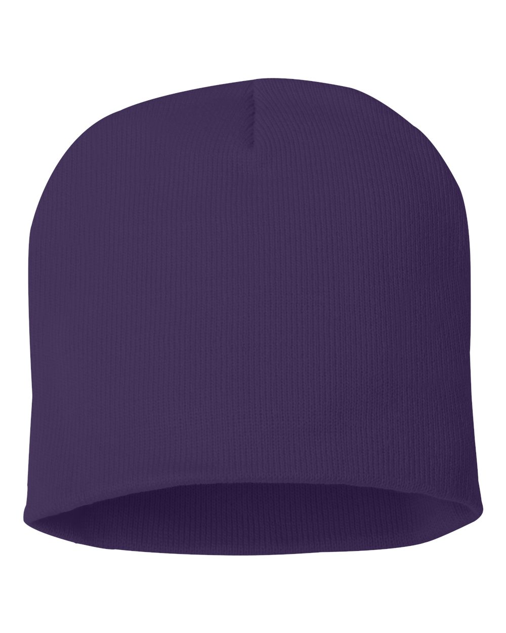 SP08 knit skull cap beanie – Purple – front view – variant-purple