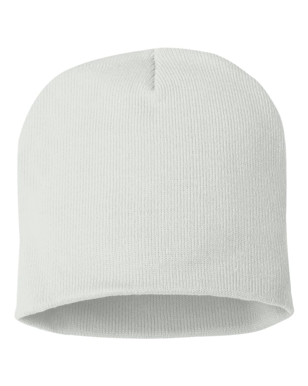 SP08 knit skull cap beanie – White – front view – variant-white