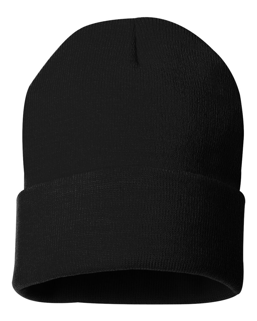 Sportsman SP12 cuffed beanie – Black – back view – variant-black