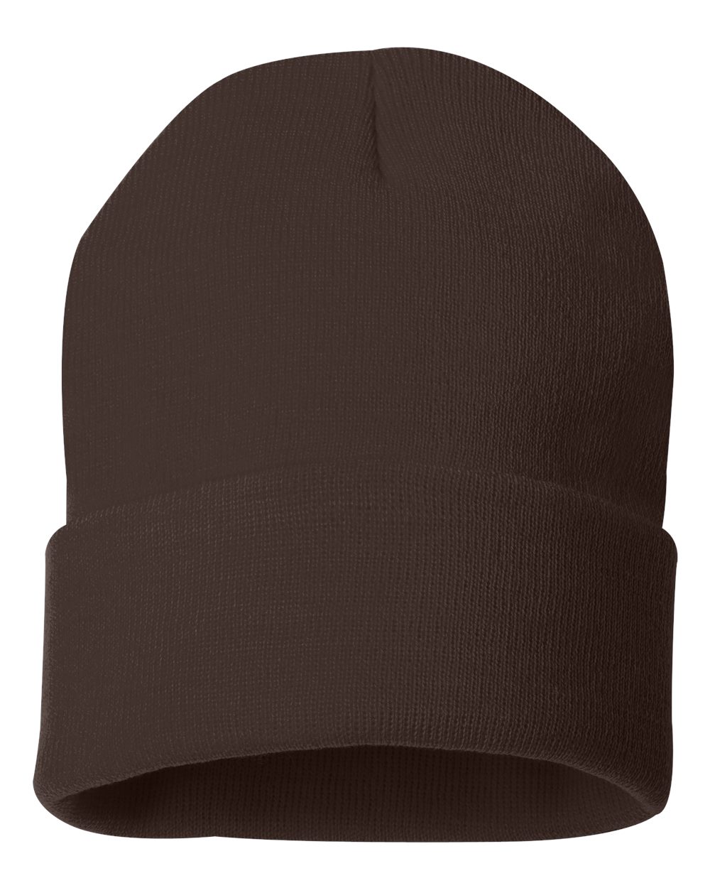 Sportsman SP12 cuffed beanie – Brown – front view – variant-brown