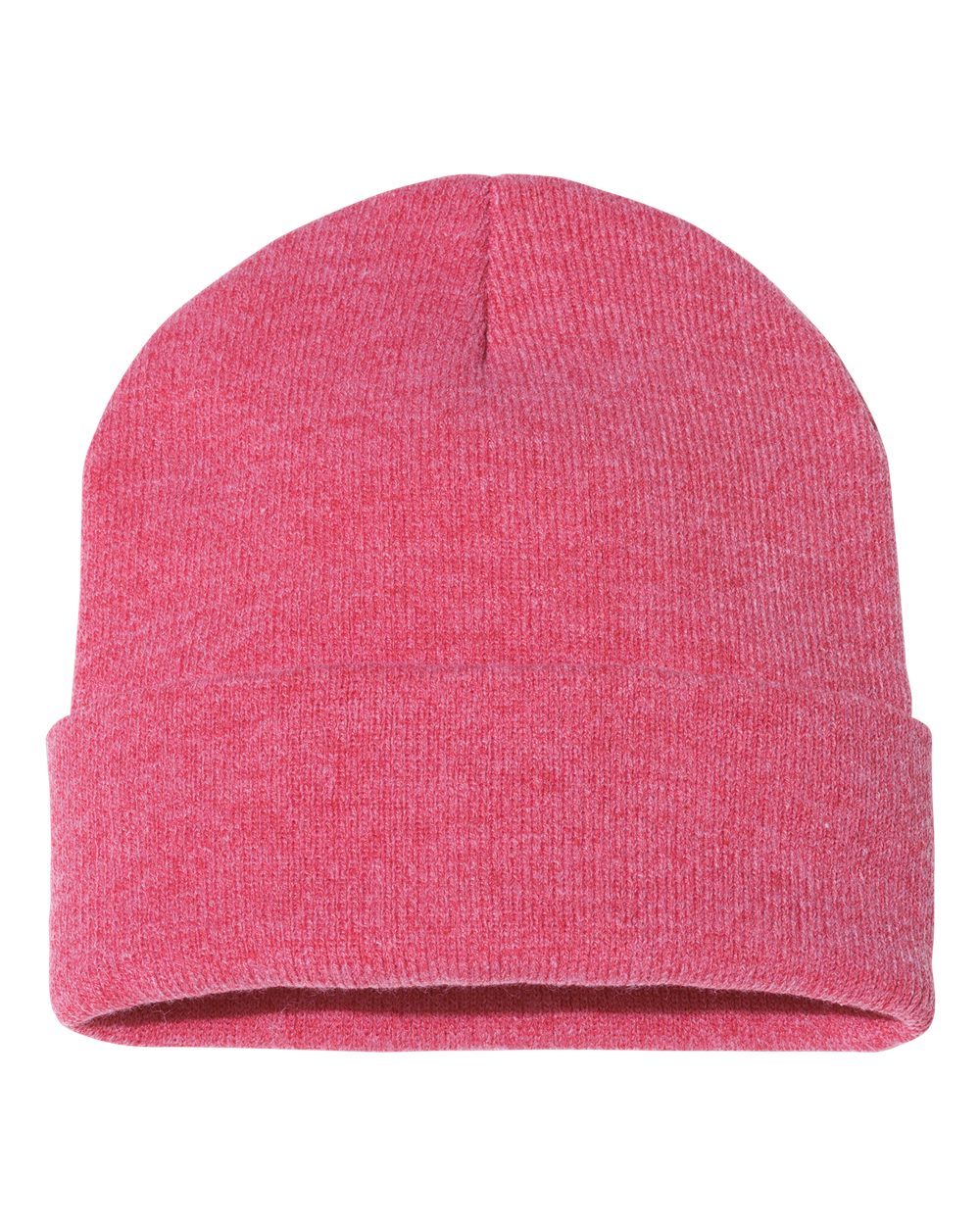 Sportsman SP12 cuffed beanie – Heather Red – front view – variant-heather-red